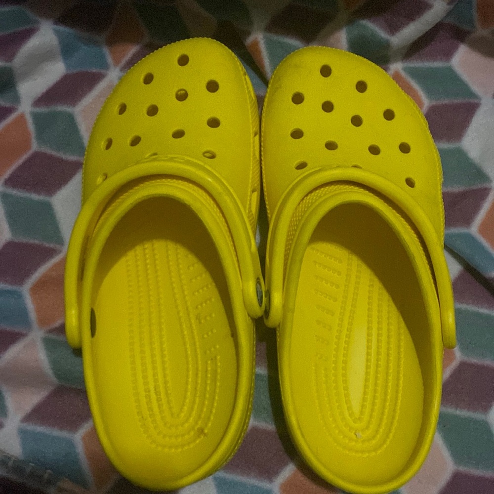 Yellow crocs